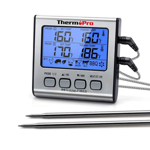Termómetro Digital para Carne ThermoPro TP17 con Doble Sonda y Pantalla LED - Product Image 1