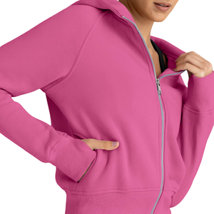 Sudadera Corta de Moda Casual Urbana con Hombros Caídos, Transpirable y Ecológica, Tejida para Mujer - Product Image 4