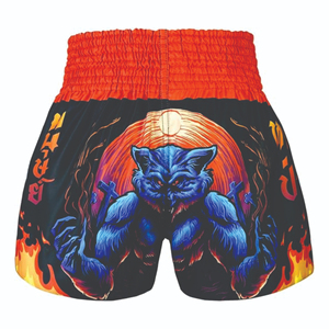 High Street Style Casual Sports MMA Shorts para hombres Hecho en fábrica Cómodo Sublimado Impreso Ropa de artes marciales - Product Image 6