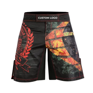 กางเกงขาสั้นแบบซับลิเมชันน้ำหนักเบาสำหรับต่อสู้กับ BJJ muay Thai kickboxing UFC - Product Image 4