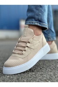 Ramer Ch2425 TBT Zapatillas De Hombre Negro Blanco Y Beige - Product Image 2