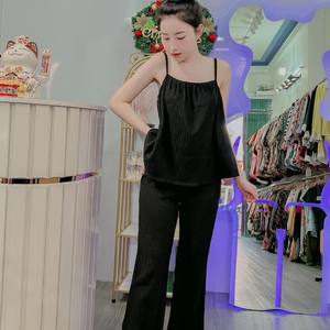 Freesize Ensemble pour femmes Usine Naturel Lavable Emballage personnalisé Vietnam Fabricant Ensemble pour fille 2 pièces de long - Product Image 4