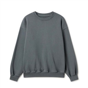 เสื้อสเวตเตอร์คอกลมมีฮู้ดแบบสวมหัวทรงหลวมสีพื้นสำหรับผู้ชายเสื้อกันหนาวลำลองแบบธรรมดาตามสั่งจากโรงงาน - Product Image 1
