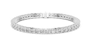 VDS IGI Certified 925 Silver Tennis <b>Bracelet</b> with Lab Grown CVD Diamonds 14g Luxury Yellow and <b>White</b> <b>Gold</b> Wedding Gift for Her - Product Image 6