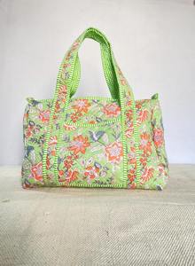 Bolsa de Viaje de Fin de Semana Grande, Duradera y de Lujo, de Algodón Deportivo para Mujer, Hecha a Mano, Acolchada, con Estampado Floral, de Gran Capacidad - Product Image 5