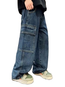 Pantalones vaqueros de calidad superior para hombre, vaqueros de ajuste relajado para el trabajo y los fines de semana, botón duradero, aventuras de moda listas - Product Image 5