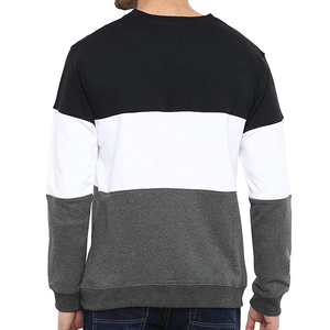 New 2026 ODM Thick Tech Fleece Men <b>Crewneck</b> 100% Cotton Lined Solid Winter Casual Front Custom Logo Design Sweatshirts - Product Image 2