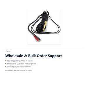 Cable de Audio de Repuesto para Auriculares, Conector TRS de 6.35 mm para Sennheiser HD25 HD560 HD540 HD480 HD430 - Product Image 6