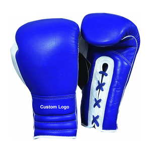 Boxing Gloves Laced Non-Slip for Training Sparring Lightweight Design with Extra Protection Cowhide Leather - Product Image 1
