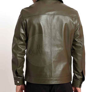 Chaqueta de Invierno de Piel de Vaca para Hombre, Nueva Llegada, Alta Calidad, Ecológica, Transpirable, de Secado Rápido, Cuello Alto, Logotipo Frontal, Diseño Personalizado - Product Image 3