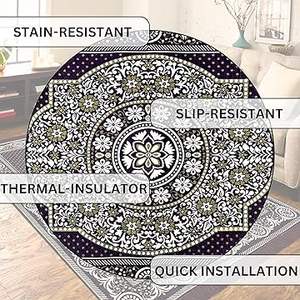 Chenille Carpet 5x7 <b>Feet</b> | Soft Velvet Rug for Living Room, Hall & Bedroom | Floor Carpet for Home | Designer Dari for Floor - Product Image 2