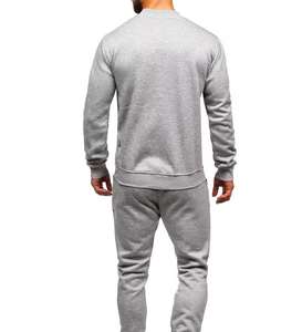 Trajes de dos piezas con logotipo personalizado, conjunto de chándal de hombre atlético con cremallera lisa en blanco, conjunto de chándal deportivo para correr - Product Image 2