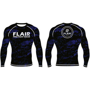 Personnalisé Durable Nylon BJJ Rash Guard Longue Protection UV Anti-UV Compression Chemise Respirant et Confortable - Product Image 2