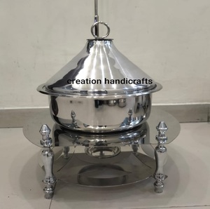 Calentador de alimentos de plato de frotamiento de lujo de diseño contemporáneo con soporte negro con acabado mate - Product Image 2