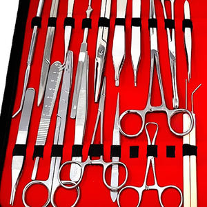 ชุดอุปกรณ์สัตวแพทย์สเตนเลสสตีลเยอรมัน33ชิ้นได้รับการรับรองมาตรฐาน ISO 9001นำมาใช้ใหม่ได้ - Product Image 6