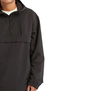 แจ็กเก็ตกันลมแห้งเร็วพร้อมซิปครึ่งระบายอากาศได้เสื้อฮู้ดกีฬาฤดูหนาวของผู้ชายโลโก้แบบกำหนดเอง - Product Image 3