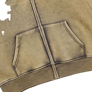 Sweat-shirts d'hiver pour hommes de haute qualité, unisexe, en spandex/coton, personnalisés, avec broderie et relief 3D, 300-340 GSM - Product Image 6