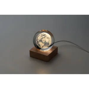 Lampe globe en verre LED personnalisée, décoration de bureau et accessoires, gadgets - Product Image 2