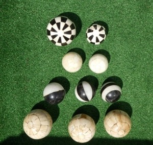 Boule décorative en os pour la décoration intérieure, design créatif de luxe, ornements de boules colorées, décoration de salon, paniers faits à la main - Product Image 2