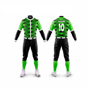 Maillot de baseball personnalisé sublimé pour hommes, pas lent, pas rapide, broderie, patch, motif à doublure, uniforme de baseball de coupe régulière - Product Image 6