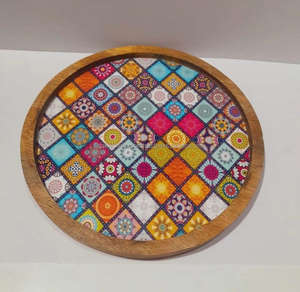 Juego de bandeja de servicio de madera decorativa desechable al por mayor de exportación mundial Falak para restaurante de hotel en casa - Product Image 4