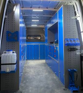 ชั้นวางของแบบโมดูลาร์สำหรับรถตู้ ระบบตู้เก็บของภายในรถยนต์ อุปกรณ์เสริมสำหรับยานพาหนะ ชั้นวางของรถตู้ ชุดซ้ายและขวา - Product Image 1