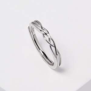 Anillo de plata Topcarat delicados anillos de pulgar para mujer anillo hecho a mano regalo para Aniversario de compromiso de boda - Product Image 1