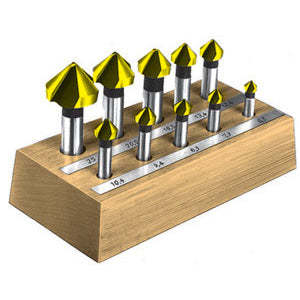 Assortiment de 9 forets à chanfreiner en acier HSS série 8833G - Product Image 1