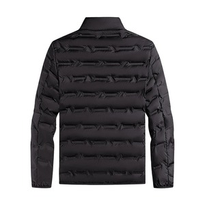 Doudoune auto-chauffante hommes coupe-vent plissé doudounes col montant classique chaud hiver vestes mâle - Product Image 1
