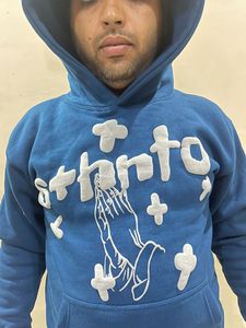 Conjunto de sudaderas con capucha y pantalones cortos unisex personalizados Conjunto de dos piezas de gran tamaño en blanco Conjunto de pantalones cortos y camisetas para hombres - Product Image 5