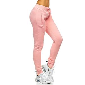 Women's Solid Color 100% Cotton Fleece Heavyweight Breathable Quick Dry Jogging <b>Trousers</b> OEM Design Winter Customizable Flat - Product Image 5