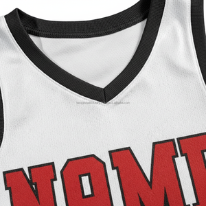 ชุดยูนิฟอร์มบาสเก็ตบอลพิมพ์ลายดิจิตอลสะท้อนแสงโพลีเอสเตอร์พร้อมโลโก้และหมายเลขแบบกำหนดเองสำหรับผู้ชายและนักเรียน ยืดหยุ่นสูง - Product Image 3