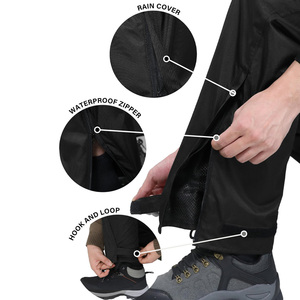 Pantalones cortavientos Logotipo personalizado Pantalones impermeables ligeros con opciones de personalización para entrenamiento Gimnasio Uso al aire libre y diario - Product Image 3