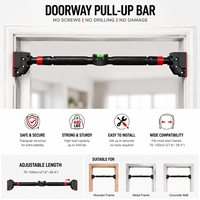Barre de traction horizontale pour usage domestique, barre de traction intérieure pour équipement de fitness, sans installation