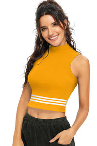 High on Demand Comfortable Knitting <b>Fabric</b> Top <b>for</b> Regular Party Wear Breathable Formal Short Tops Available <b>for</b> Sale from India - Product Image 4