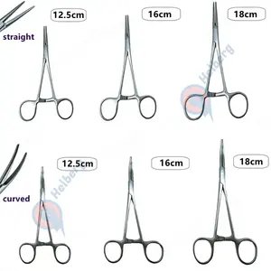 1 Stuk Roestvrijstalen Hemostatische Tang Chirurgische Tang Tang Gereedschap Hemostaat Vergrendeling Klemmen Pincet Vissen Tang Gebogen