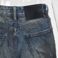 Nouveau Jean en Denim pour Homme Coupe Slim Design Patchwork Lavé Taille Mi-Haute Séchage Rapide Imperméable Style Décontracté Streetwear
