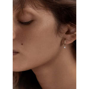 Kara Huggie Diamond <b>Earrings</b> - Product Image 3