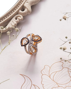 Luxury Bridal 9K Gold Diamond Polki <b>Ring</b> for Women Fine Jewelry Wedding Engagement Anniversary Celebration <b>Statement</b> <b>Ring</b> - Product Image 6