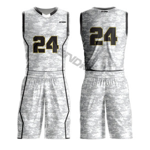 Uniforme de basket-ball personnalisé à séchage rapide, respirant et antibactérien pour adultes, taille plus, 100% polyester, comprend des ensembles de noms d'équipe - Product Image 5