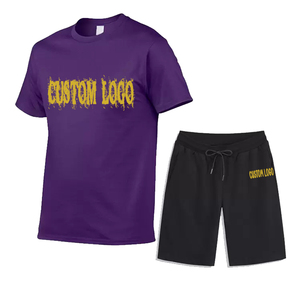 Conjuntos de camiseta para correr de verano con estampado personalizado para hombre, patrón 3D de punto de estilo Vintage transpirable, incluye sudadera y pantalones cortos - Product Image 4