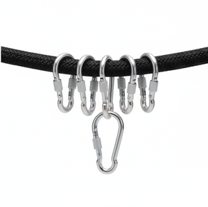 Câble de sécurité robuste avec attache en acier inoxydable, crochet à œil pour l'escalade avec finition plaquée durable pour usage industriel - Product Image 3