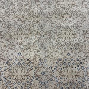 6.3x9.5 ft Rug, Turkish Vintage Rug, <b>Brown</b> <b>Wool</b> Rug - Product Image 3