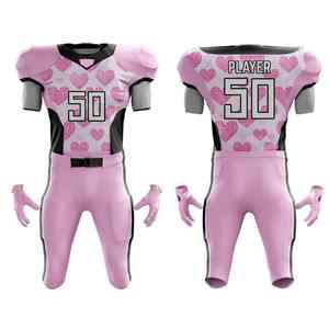 Personalice su camiseta de fútbol americano Uniforme de entrega rápida Fabricante profesional Uniforme de fútbol americano - Product Image 3