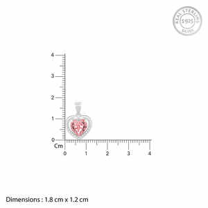 Anushka Sharma Pendentif coeur vintage plaqué argent Bijoux religieux personnalisables Alliage de diamant et de zircon Matériau en cuivre - Product Image 4