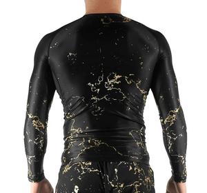 Camiseta ajustada de manga larga personalizada Gym Muscle Fit Rash Guard para hombres - Product Image 5