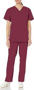 OEM mejor fabricante de color vino personalizado uniformes médicos conjuntos de enfermera de moda Hospital Joggers de talla grande de lona de las mujeres - Product Image 2