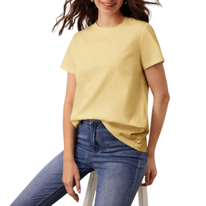 T-shirt d'été pour femmes en gros, coton doux et confortable, à porter au quotidien, style classique, impression 3D, écologique, respirant, OEM - Product Image 2