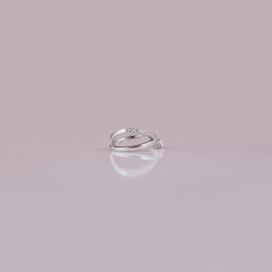 Anillo de compromiso de plata esterlina con diamantes cultivados en laboratorio de corte de pera Piedras de acento de estilo clásico Anillo de diamantes cultivados en laboratorio - Product Image 5