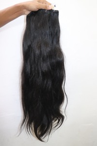 Natural Raw Indian Temple Remy Hair Silk Straight for Single Weft <b>12</b>-30 Inches 3 Bundles - Product Image 4